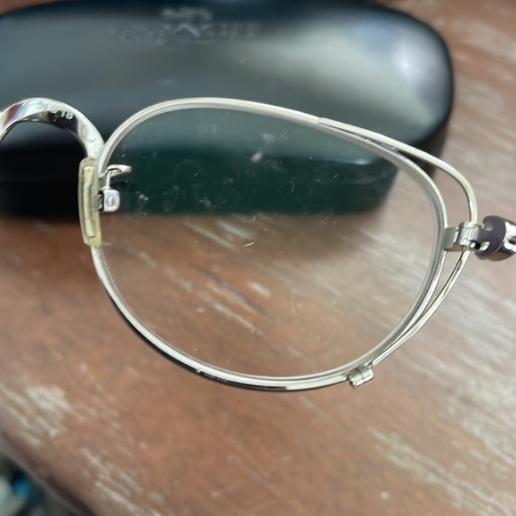 Coach HC5095 9001 silver and purple eyeglasses with hard case - Picture 7 of 16